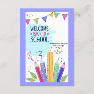 Welkom terug op schoolkaart kaart