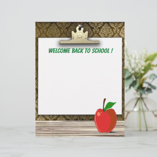 Welkom terug op schoolkaartje (Staand voorkant)