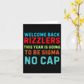 Welkom terug Rizzlers  Kaart (Gele Bloem)