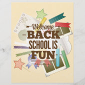 Welkom terug school is leuk flyer (Voorkant)