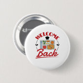 Welkom terug School Lunch Lady Tray Ronde Button 5,7 Cm (Voorkant /achterkant)