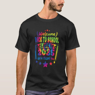 Welkom terug schoolklas van 2035 we hebben je gemi t-shirt