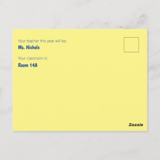 Welkom terug Terug naar het ontwerp van de aangepa Briefkaart (Achterkant)