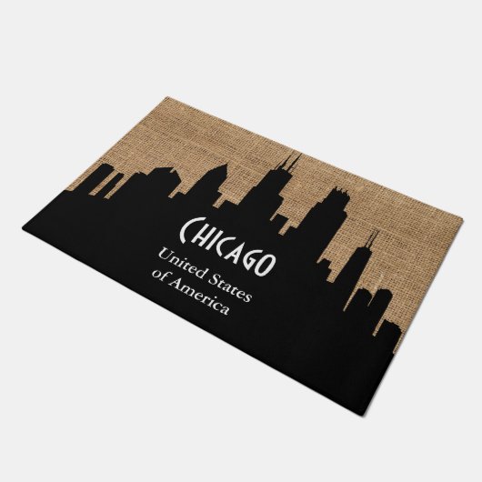 Welkom Texture Burlap - Chicago Deurmat (Schuin)