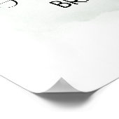 Welkom Thee bruiloft Eucalyptus vetplant groen bor Poster (Hoek)