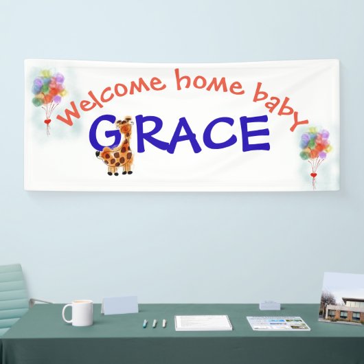 Welkom thuis baby spandoek (Beurs)