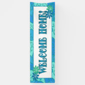 "Welkom thuis" banner. Spandoek (Verticaal)