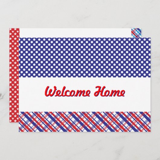 Welkom thuis bij de uitnodiging tot het indienen v (Voorkant / Achterkant)