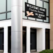 Welkom thuis Cute Custom Spandoek (Buitenkant Gebouw)