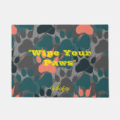 Welkom thuis, harige vriend: gepersonaliseerde hui deurmat (Voorkant)