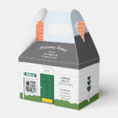 Welkom Thuis Houten Makelaar Logo Groene Deur Bedankdoosjes (Achterkant)