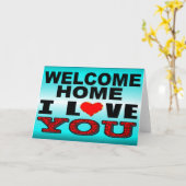 Welkom thuis Ik hou van je Kaart (Gele Bloem)