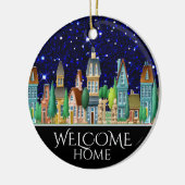 Welkom thuis keramisch ornament (Links)