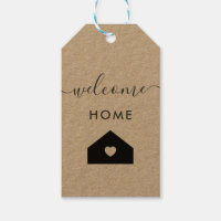 Welkom thuis Label, Realtor Client Gift Label, Kra