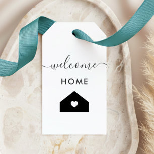Welkom Thuis Label, Realtor Klant Cadeau Label, Kr Cadeaulabel