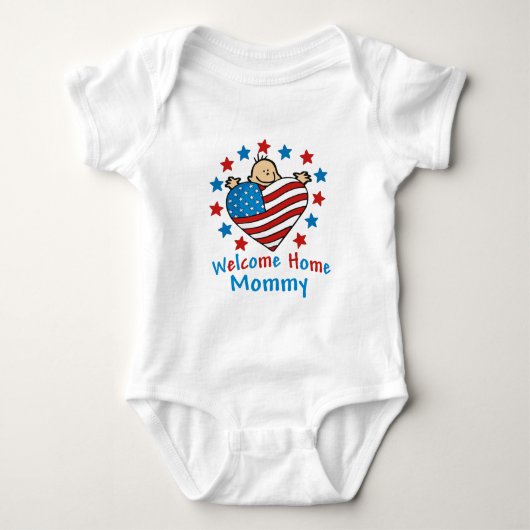 Welkom thuis mama Baby Heart Romper (Voorkant)