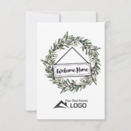 Welkom thuis met aangepaste landkaart kaart