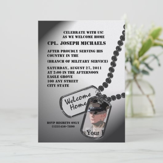 Welkom thuis / Militair Kaart (Staand voorkant)