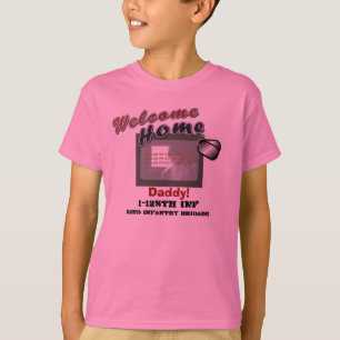 Welkom thuis militaire aangepaste foto t-shirt