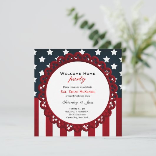 Welkom thuis Militaire Partij Kaart (Staand voorkant)