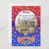 Welkom thuis Militaire uitnodiging (Voorkant)