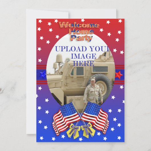 Welkom thuis Militaire uitnodiging (Voorkant)