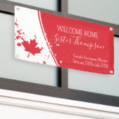 Welkom thuis Missionary Banner Red (Buitenkant Gebouw)