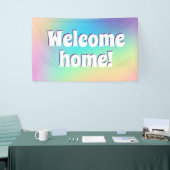 Welkom thuis! Pastel Rainbow Banner (Beurs)