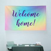 Welkom thuis! Pastel Rainbow Banner (Beurs)
