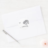 Welkom thuis ronde sticker (Envelop)
