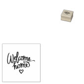 Welkom thuis 	rubberstempel (Gestempeld)
