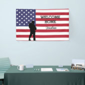 Welkom thuis Soldaat | Militaire vlag banner (Beurs)