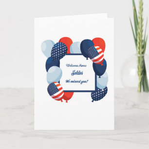 Welkom thuis soldaat Patriotisch Kaart