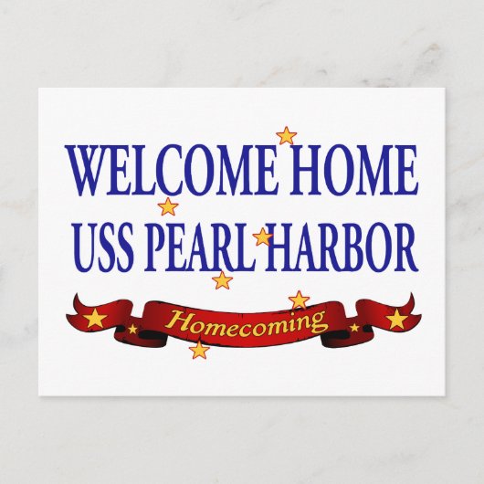 Welkom thuis USH Pearl Harbour Briefkaart (Voorkant)