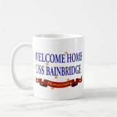 Welkom thuis USS Bainbridge Koffiemok (Links)