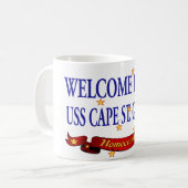 Welkom thuis USS Cape St. George Koffiemok (Voorkant links)