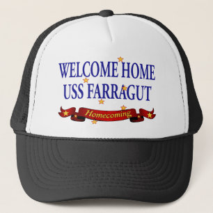 Welkom thuis USS Farragut Trucker Pet