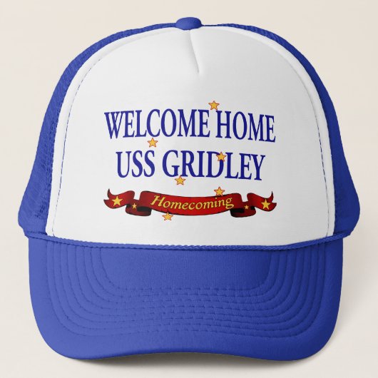 Welkom thuis USS Gridely Trucker Pet (Voorkant)