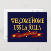 Welkom thuis USS La Jolla Briefkaart (Voorkant / Achterkant)