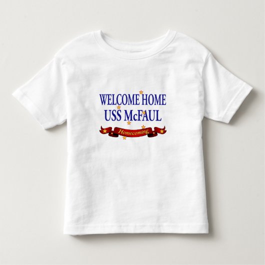Welkom thuis USS McFaul Kinder Shirts (Voorkant)