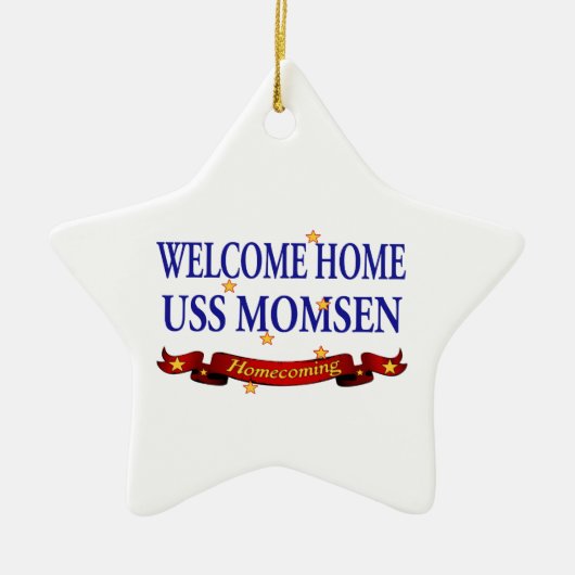 Welkom thuis USS Momsen Keramisch Ornament (Voorkant)