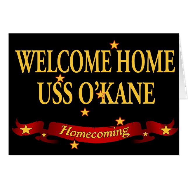 Welkom thuis USS O'Kane (Voorkant Horizontaal)