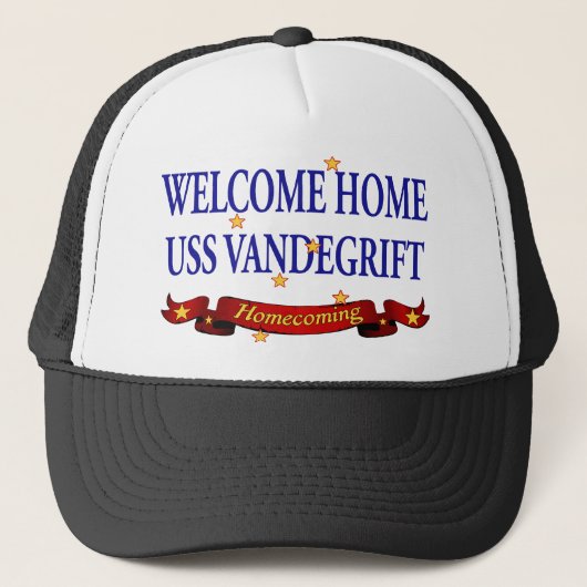 Welkom thuis USS Vandegrift Trucker Pet (Voorkant)