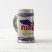 Welkom thuis van het leger bierpul (Voorkant links)