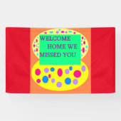 Welkom thuisbanner bericht dat we je hebben gemist spandoek (Horizontaal)