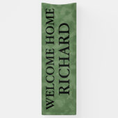 Welkom thuiscamouflageleger aanpasbare banner (Verticaal)
