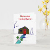 Welkom thuisgast kaart (Gele Bloem)