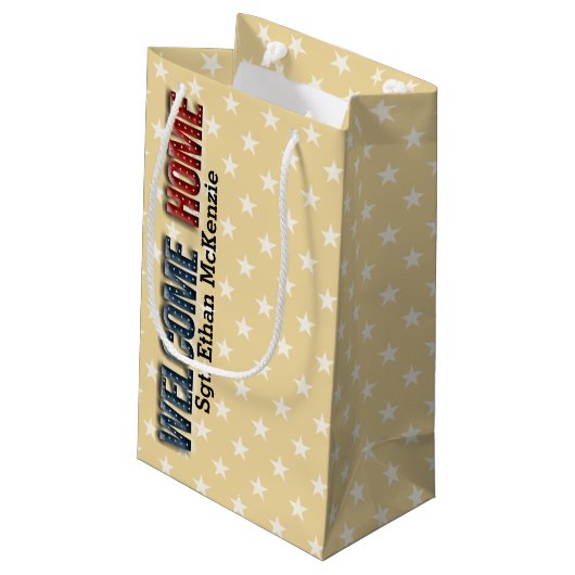 Welkom thuisleger klein cadeauzakje (Achterkant Gekanteld)