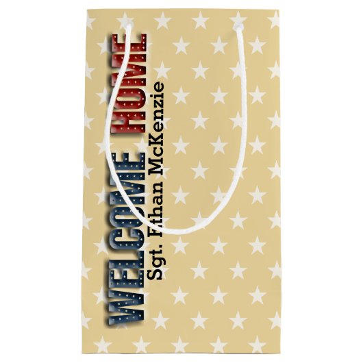 Welkom thuisleger klein cadeauzakje (Voorkant)