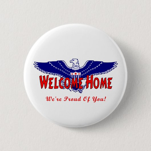 Welkom Thuismilitaire Button (Voorkant)